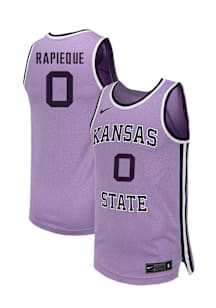 Elias Rapieque  Nike K-State Wildcats Lavender NIL Name And Number Jersey
