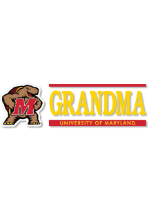 Red Maryland Terrapins 6x2 Grandma Decal