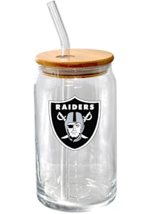 Las Vegas Raiders Glass Tumbler Pint Glass - White