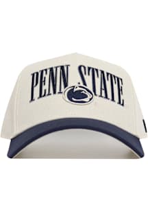 No Rivals Penn State Nittany Lions Retro Block Adjustable Hat - Ivory