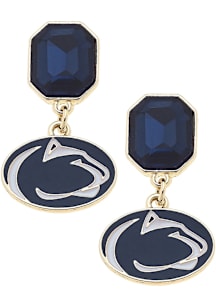 Penn State Nittany Lions Rhinestone Logo Womens Earrings