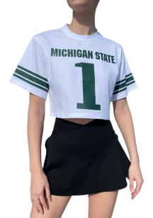 Jayden Reed Michigan State Spartans Womens White Player Player T-Shirt