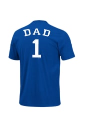 Majestic Kansas City Royals Blue #1 Dad Short Sleeve T Shirt