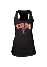 Texas Tech Red Raiders Juniors Black Pocket Burn Tank Top