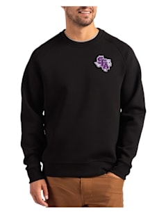 Cutter and Buck SFA Lumberjacks Mens Black Roam Long Sleeve Crew Sweatshirt