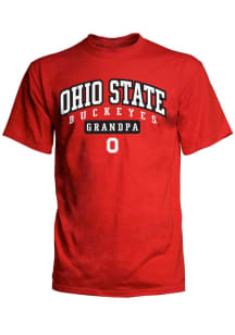 Ohio State Buckeyes Red Grandpa Short Sleeve T Shirt