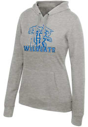 Kentucky Wildcats Womens Grey Essential Wildcat Logo Hooded Sweatshirt