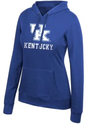 Kentucky Wildcats Womens Blue Essential Primary Logo Hooded Sweatshirt