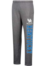 Kentucky Wildcats Mens Charcoal Open Bottom Sweatpants