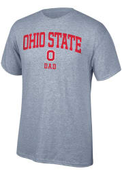 Ohio State Buckeyes Grey Dad Short Sleeve T Shirt