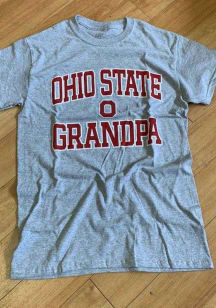 Ohio State Buckeyes Grey Grandpa Short Sleeve T Shirt