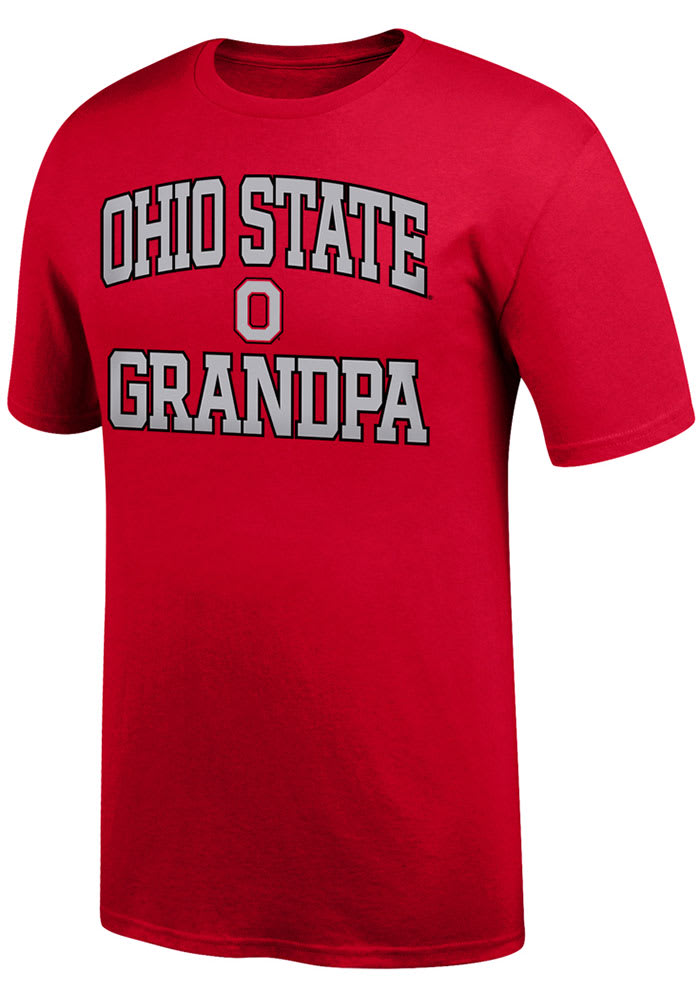 Ohio State Buckeyes Red Grandpa Short Sleeve T Shirt