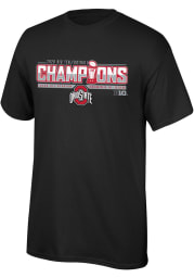 Ohio State Buckeyes Black 2020 Big 10 Conference Champions Locker Room Short Sleeve T Shirt