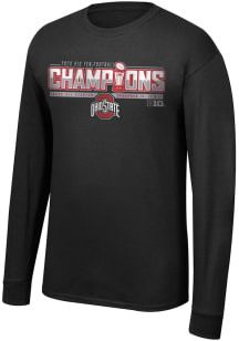 Ohio State Buckeyes Black 2020 Big 10 Conference Champions Locker Room Long Sleeve T Shirt