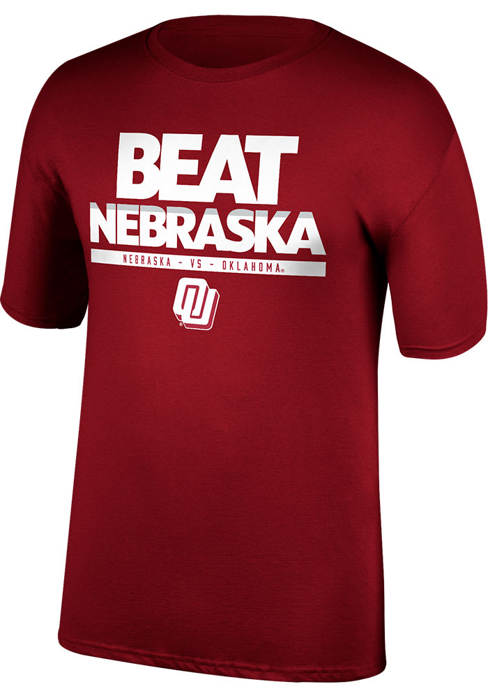 Oklahoma Sooners Crimson Beat Nebraska Game Of The Century Short Sleeve T Shirt