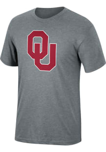 Oklahoma Sooners Grey Wagon Logo Short Sleeve Fashion T Shirt