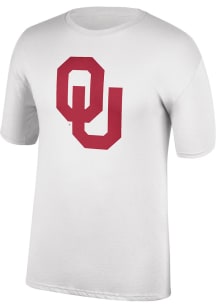Oklahoma Sooners White Wagon Logo Short Sleeve T Shirt