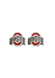 Ohio State Buckeyes Logo Post Womens Earrings