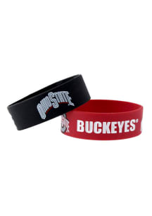Ohio State Buckeyes 2pk Bulky Bands Kids Bracelet