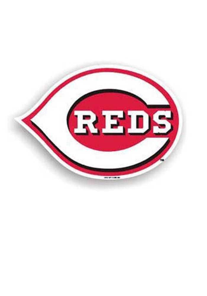 Cincinnati Reds 12 Inch Logo Car Magnet - Red