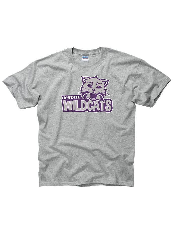 K-State Wildcats Toddler Grey Baby Cat Short Sleeve T-Shirt