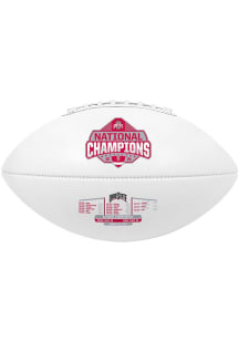 White Ohio State Buckeyes Full Size Signature Autograph Football