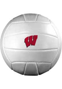 White Wisconsin Badgers Official Size Volleyball