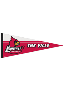 Louisville Cardinals 12x30 The Ville Premium Felt Pennant