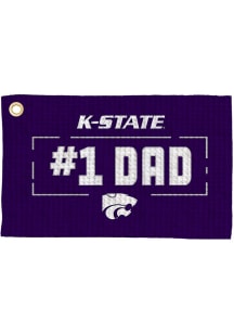 Purple K-State Wildcats #1 Dad Waffle Golf Towel