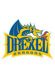 Drexel Dragons 6x6 2pk Car Magnet - Yellow