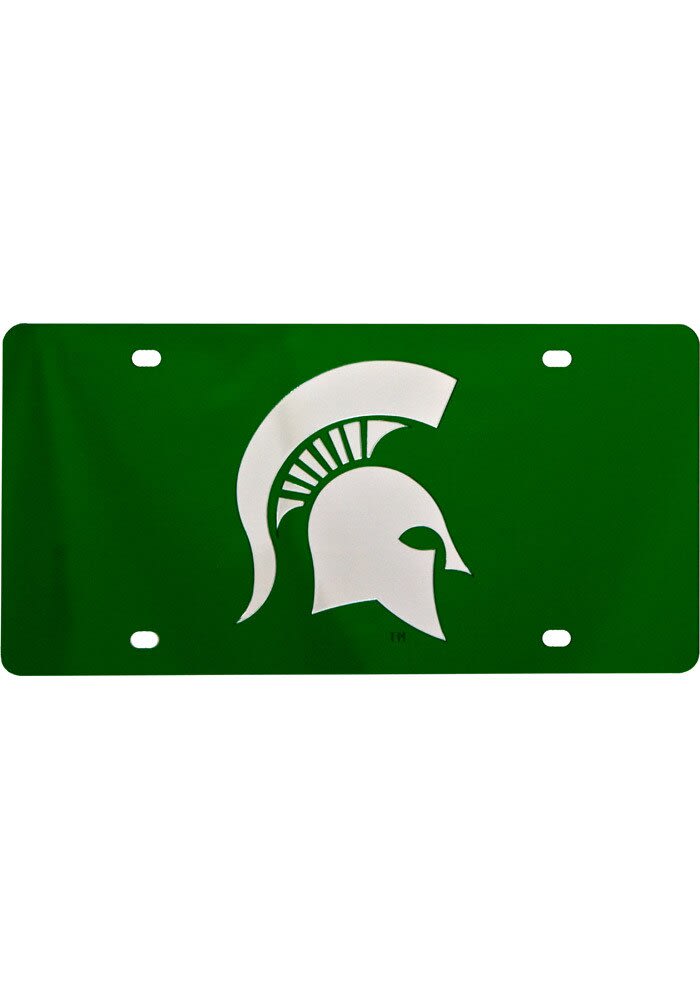Michigan State Spartans License Plate MSU Green License Tag