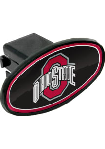 Ohio State Buckeyes Black  Plastic Oval Hitch Cover