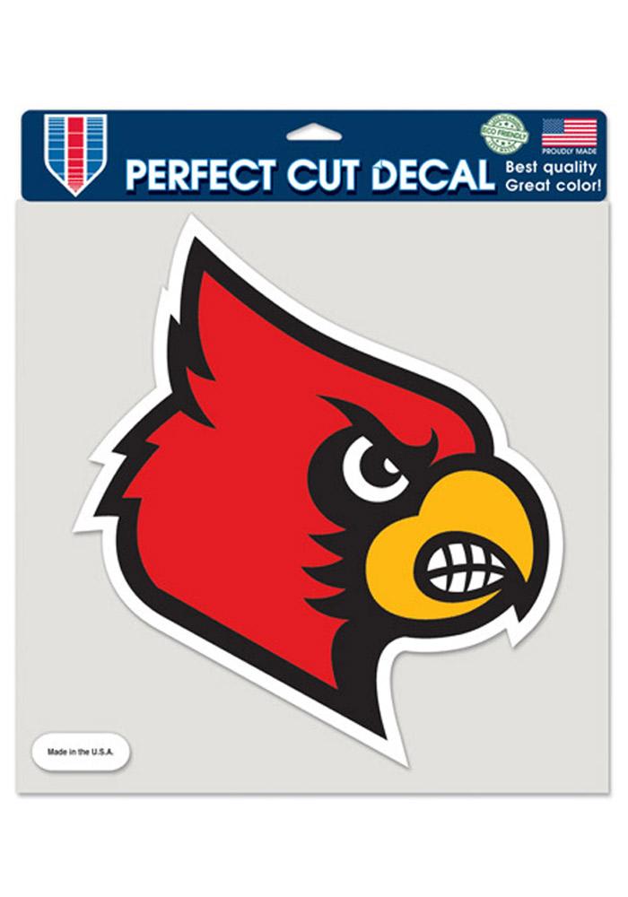 Louisville Cardinals Logo Auto Decal - Red