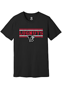 Summit Sportswear Lansing Lugnuts Black Double Bars Short Sleeve T Shirt