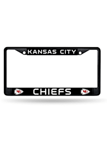 Kansas City Chiefs Primary Metal License Plate Frame - Black