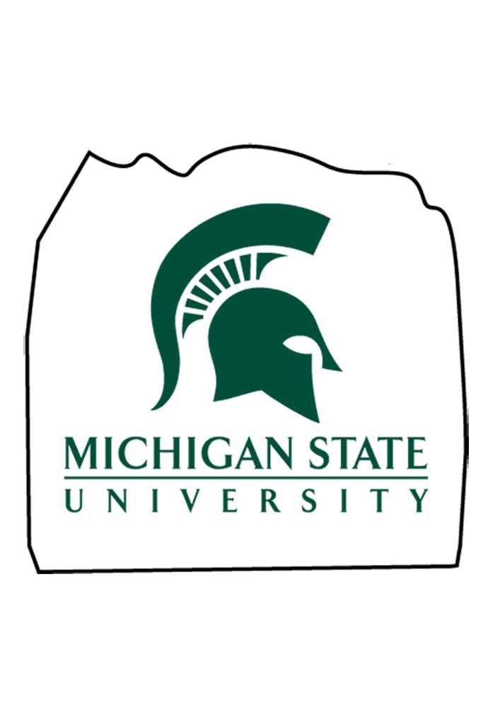 Michigan State Spartans Logo Large 12x12 Rock