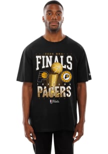 New Era Indiana Pacers Black 2025 Finals Partcipant Short Sleeve T Shirt