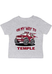 Vive La Fete Temple Owls Infant On My Way Short Sleeve T-Shirt Grey