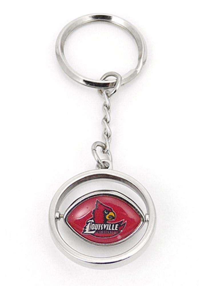 Louisville Cardinals Logo Spinner Keychain