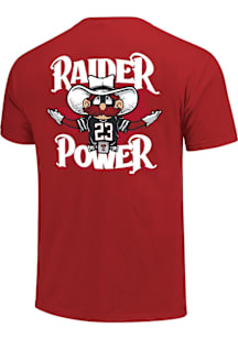Texas Tech Red Raiders Red Powered By Mascot Short Sleeve T Shirt