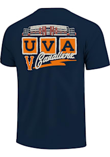 Virginia Cavaliers Navy Blue UVA Stadium Short Sleeve T Shirt