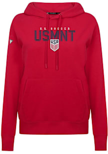 Levelwear USMNT Womens Red Adorn Carve Hooded Sweatshirt