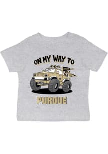 Infant Purdue Boilermakers Grey Vive La Fete On My Way Short Sleeve T-Shirt