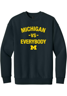 Mens Navy Blue Michigan Wolverines Michigan Vs. Everybody Crew Sweatshirt