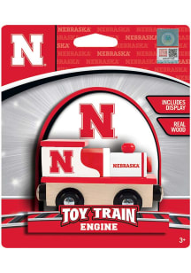Red Nebraska Cornhuskers Wooden Toy Train