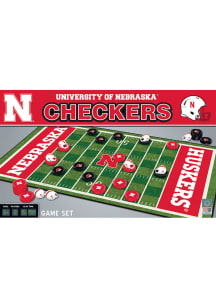 Red Nebraska Cornhuskers Checkers Game