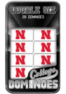 Red Nebraska Cornhuskers Domino Set Game