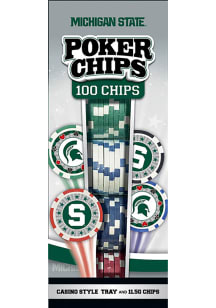 Michigan State Spartans 100pc Poker Set Game