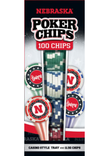 Nebraska Cornhuskers 100pc Poker Set Game