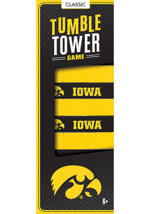 Yellow Iowa Hawkeyes Tumble Tower Game
